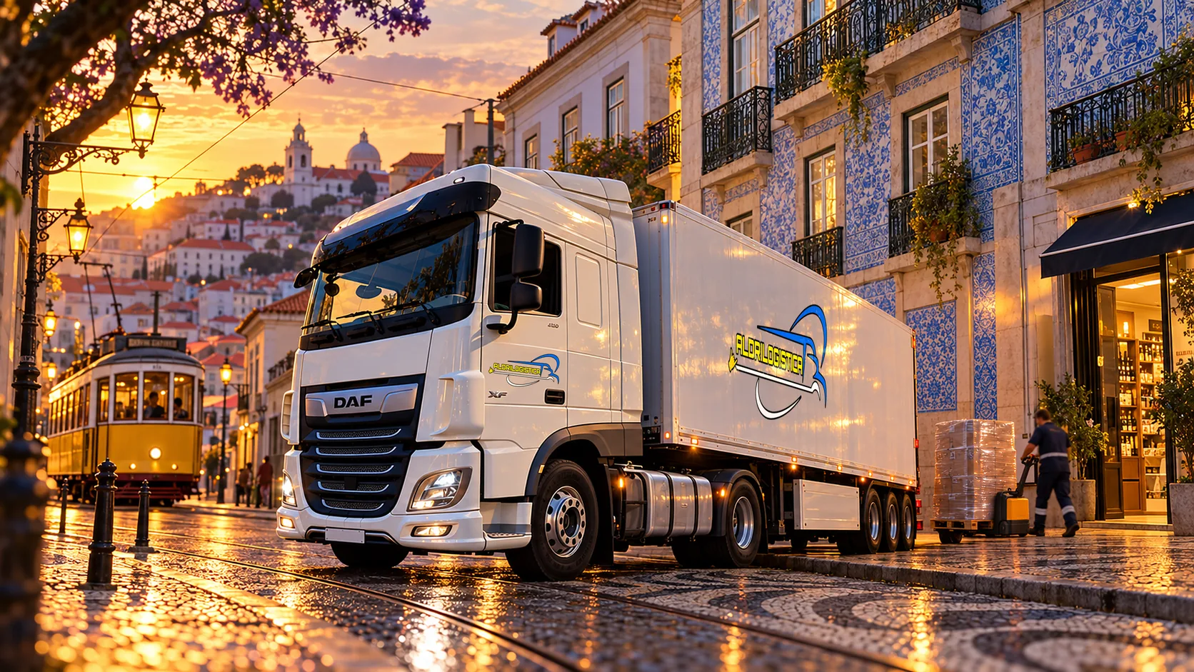 Entrega en Lisboa al atardecer
